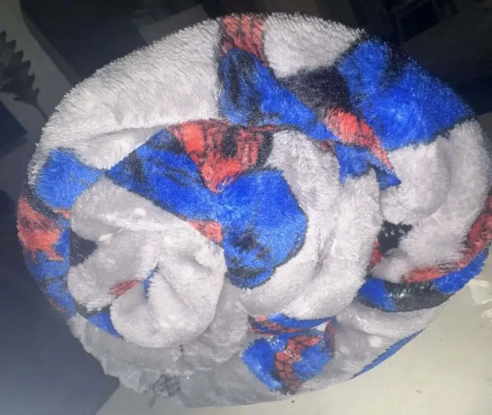 The Big One Marvel Spider-Man Plush Throw Blanket Size 5 ft x 6 ft Gray
